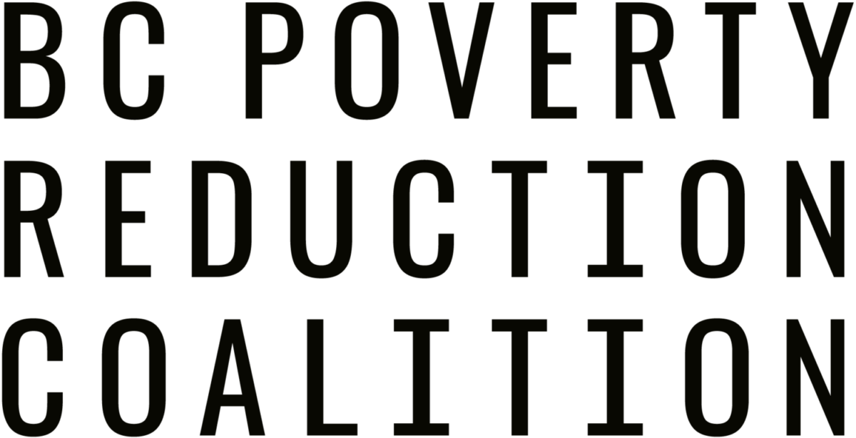 Large bold text reads: BC Poverty Reduction Coalition