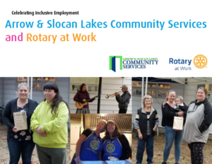 a collection of photos from the awards. people holding the award. people singing. people in an industrial kitchen.